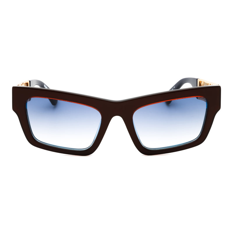 Moschino Sunglasses Rectangle Full Rim, Metalized Bronze Frame and Dark Blue Gradient Lens MOS171/S0I7B08