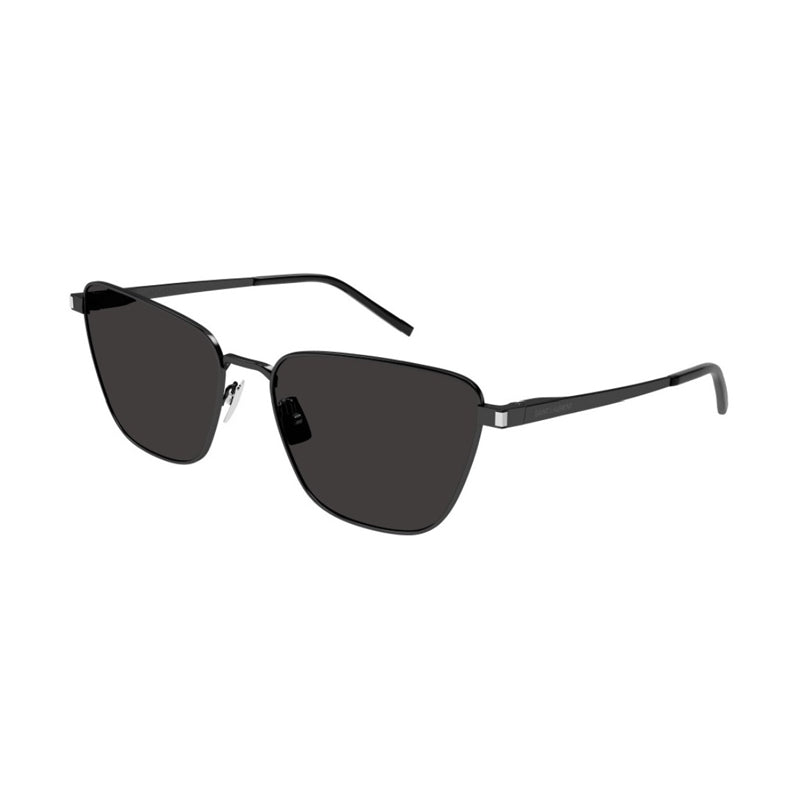 Saint Laurent Sunglasses Cat Eye Full Rim, Black Frame and Grey Lens SL551001