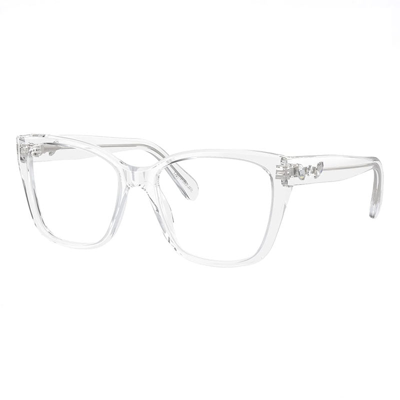 Swarovski Eyeglasses Geometric Full Rim, Crystal Frame and Clear Demo Lenses Lens SK20081027
