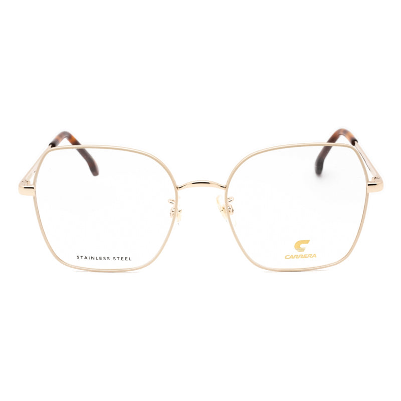 Carrera Eyeglasses Butterfly Full Rim, Gold Ivory Frame and Clear Demo Lenses Lens CARRERA30350VVP00