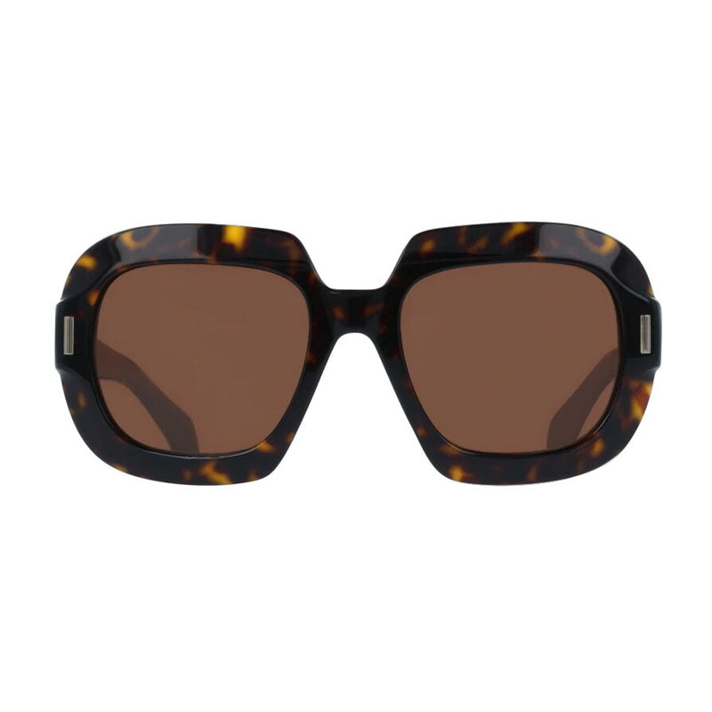 Ferragamo Salvatore Ferragamo Sunglasses Square Full Rim, Dark Havana Frame and Brown Lens SF2068SE242