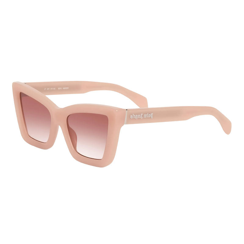 Palm Angels Sunglasses Cat Eye Full Rim, Light Pink Frame and Red Gradient Lens PERI091ROSEVILLE6129