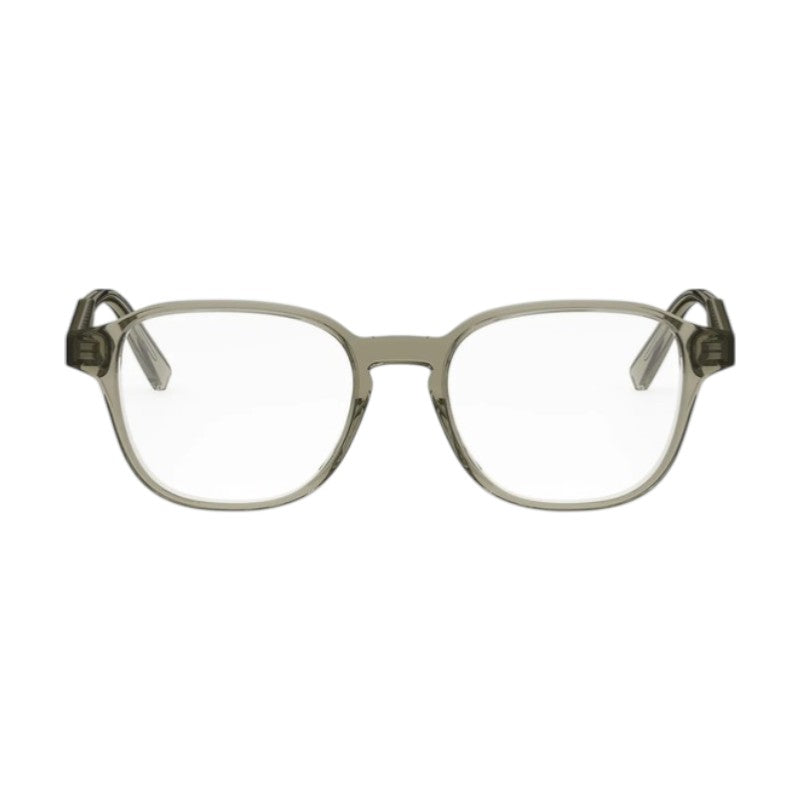 Dior Eyeglasses Square Full Rim, Transparent Green Frame and Clear Demo Lens Lens DIORBOTANICAOS2I7800