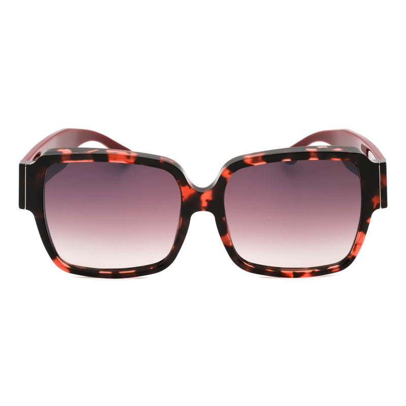 Ic! Berlin Sunglasses Square Full Rim, EcoBlush Frame and Violet Gradient Lens SARAA06644560