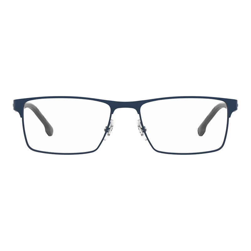 Carrera Eyeglasses Rectangle Full Rim, Blue Frame and Clear Demo Lenses Lens CARRERA88630PJP00