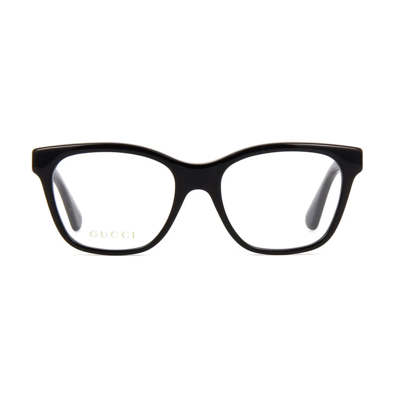 Gucci Eyeglasses Square Full Rim, Black Frame and Clear Demo Lenses Lens GG0420O001