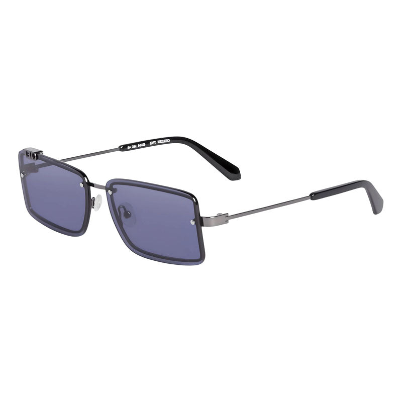 Off-White Sunglasses Rectangle Rimless, Gunmetal Frame and Blue Lens OERI13NTAMPA7745
