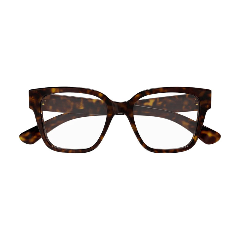 Gucci Eyeglasses Cat Eye Full Rim, Dark Havana Frame and Clear Demo Lenses Lens GG1791O002