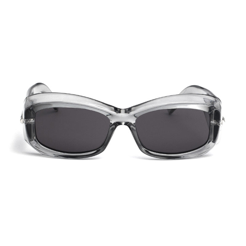Givenchy Sunglasses Geometric Full Rim, Transparent Grey Frame and Dark Grey Lens GV40044U20A