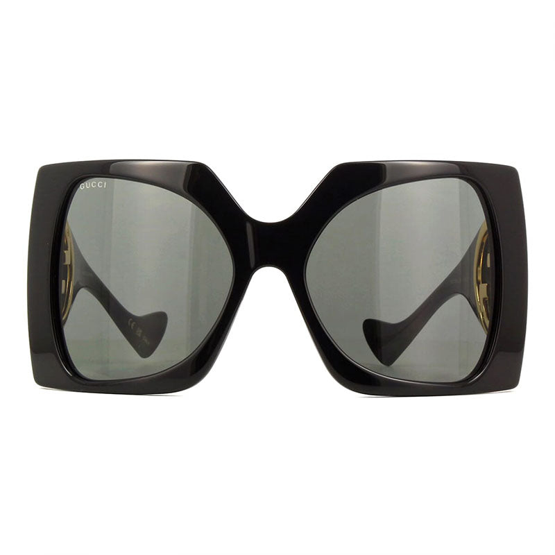 Gucci Sunglasses Square Full Rim, Black Frame and Smoke Lens GG1255S001