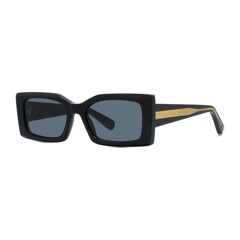 Stella McCartney Sunglasses Rectangle Full Rim, Black Frame and Grey Lens SC40065I01A