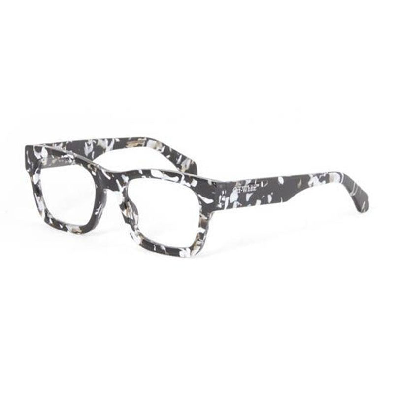 Off-White Eyeglasses Square Full Rim, Black Havana Frame and Clear Demo Lens Lens OERJ078STYLE781200