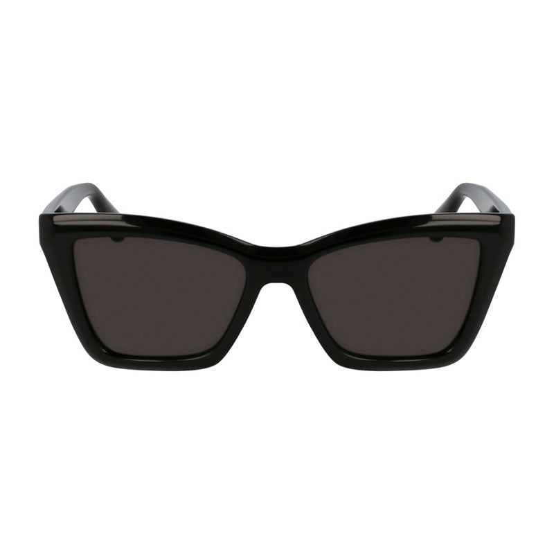 Ferragamo Salvatore Ferragamo Sunglasses Cat Eye Full Rim, Black Frame and Dark Grey Lens SF2039SE001