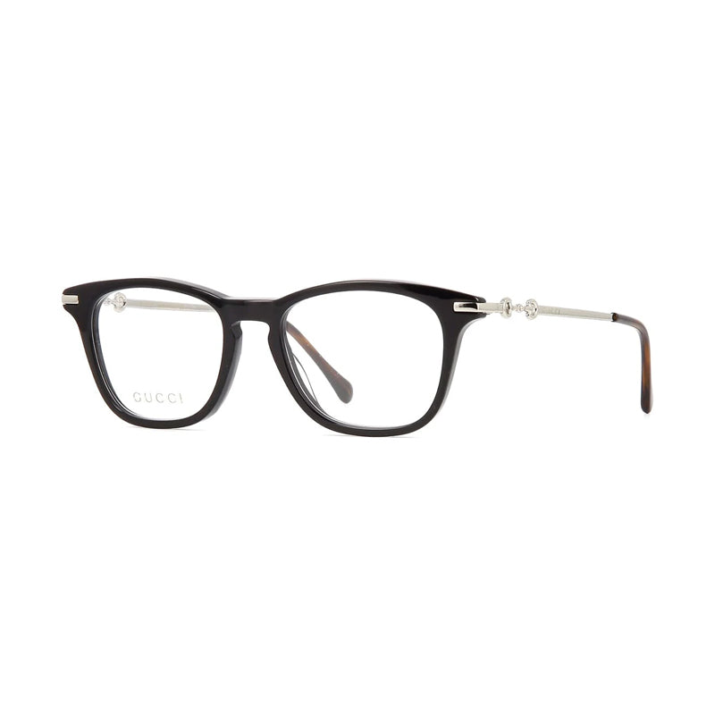 Gucci Eyeglasses Square Full Rim, Black Frame and Clear Demo Lens Lens GG0919O001
