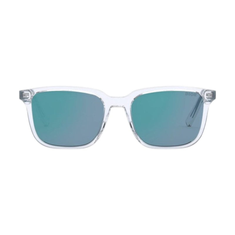 Dior Sunglasses Square Full Rim, Transparent Frame and Blue Lens INDIORS1I85B7
