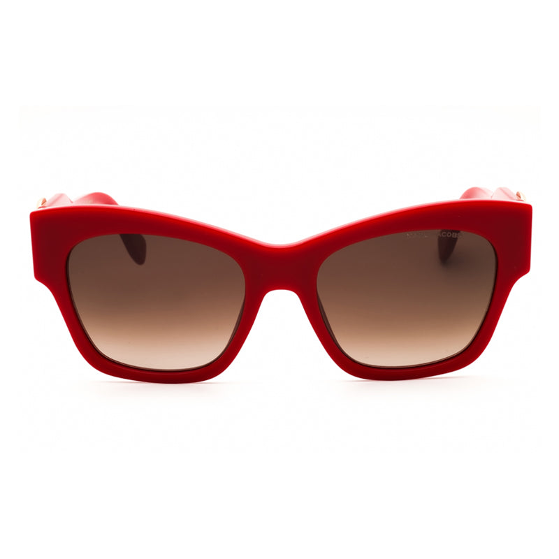 Marc Jacobs Sunglasses Cat Eye Full Rim, Red Frame and Brown Gradient Lens MARC762/S0C9AHA