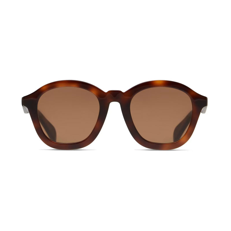 Celine Sunglasses Round Full Rim, Havana Frame and Brown Lens CL40017I53E