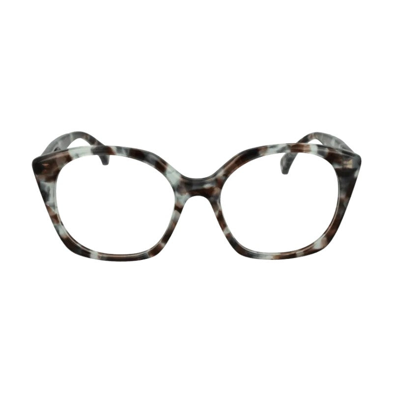Max Mara Eyeglasses Square Full Rim, Havana Frame and Clear Demo Lens Lens MM5082055