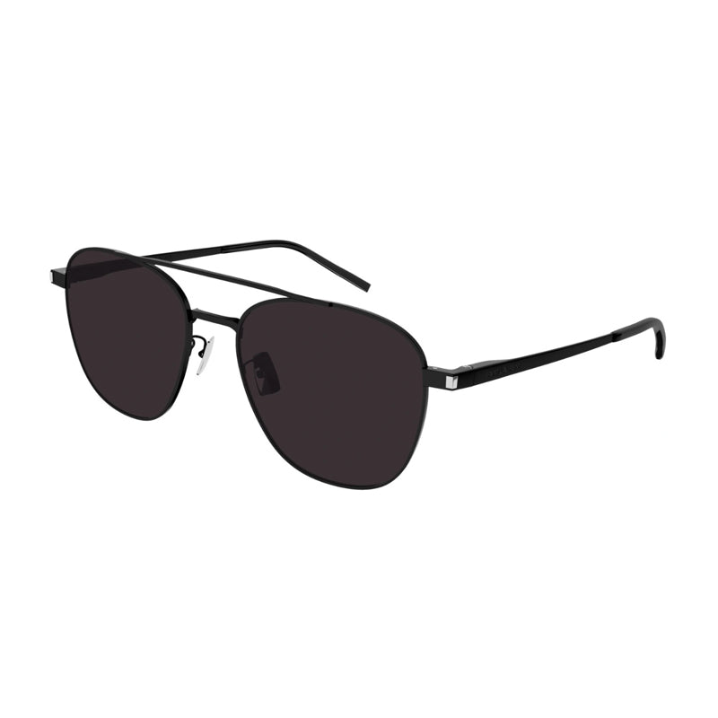 Saint Laurent Sunglasses Aviator Full Rim, Black Frame and Black Lens SL531009