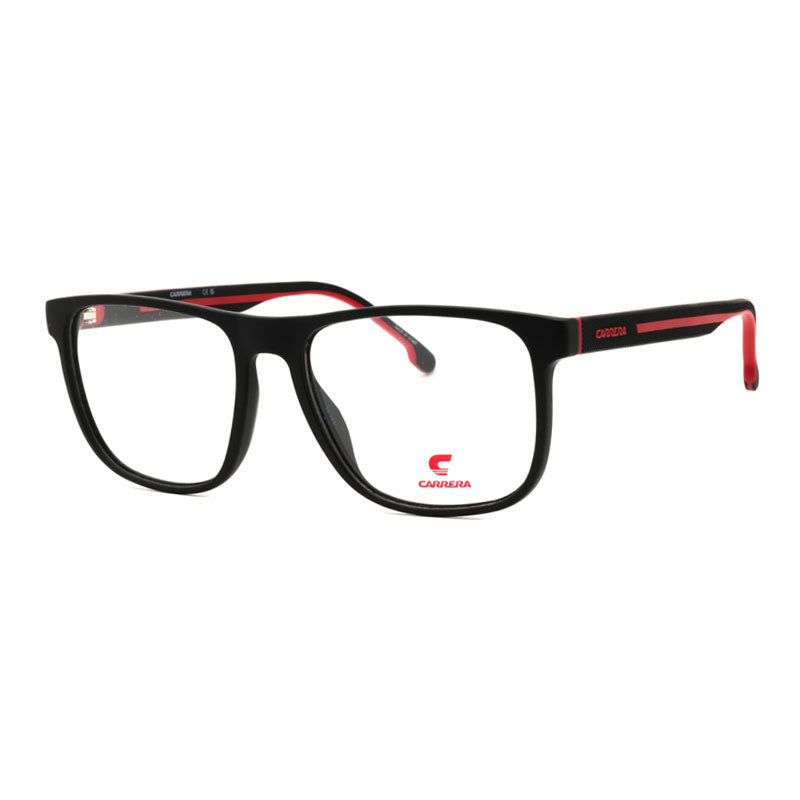 Carrera Eyeglasses Square Full Rim, Matte Black Frame and Clear Demo Lenses Lens CARRERA88920BLX00