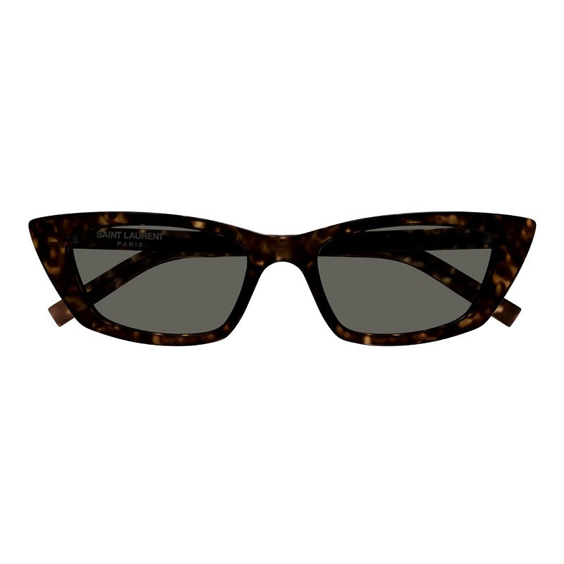 Saint Laurent Sunglasses Cat Eye Full Rim, Havana Frame and Grey Lens SL277010