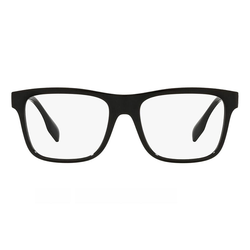 Burberry Eyeglasses Square Full Rim, Black Frame and Clear Demo Lenses Lens BE23533001