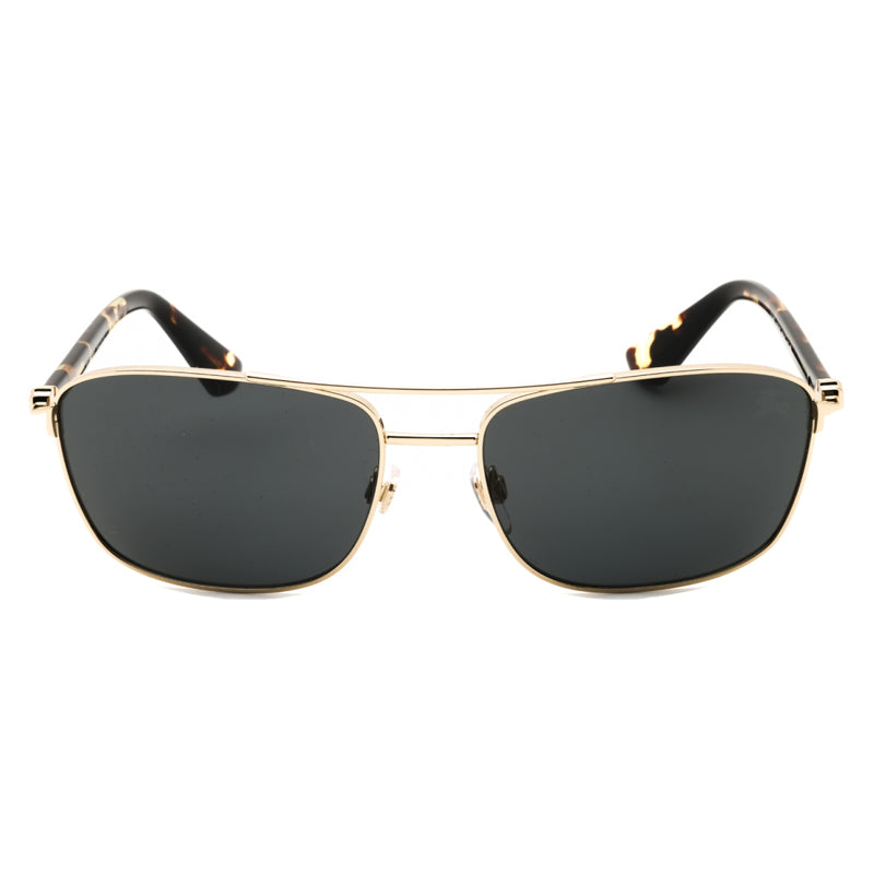 Burberry Sunglasses Rectangle Full Rim, Gold Frame and Dark Grey Lens BE3163110987
