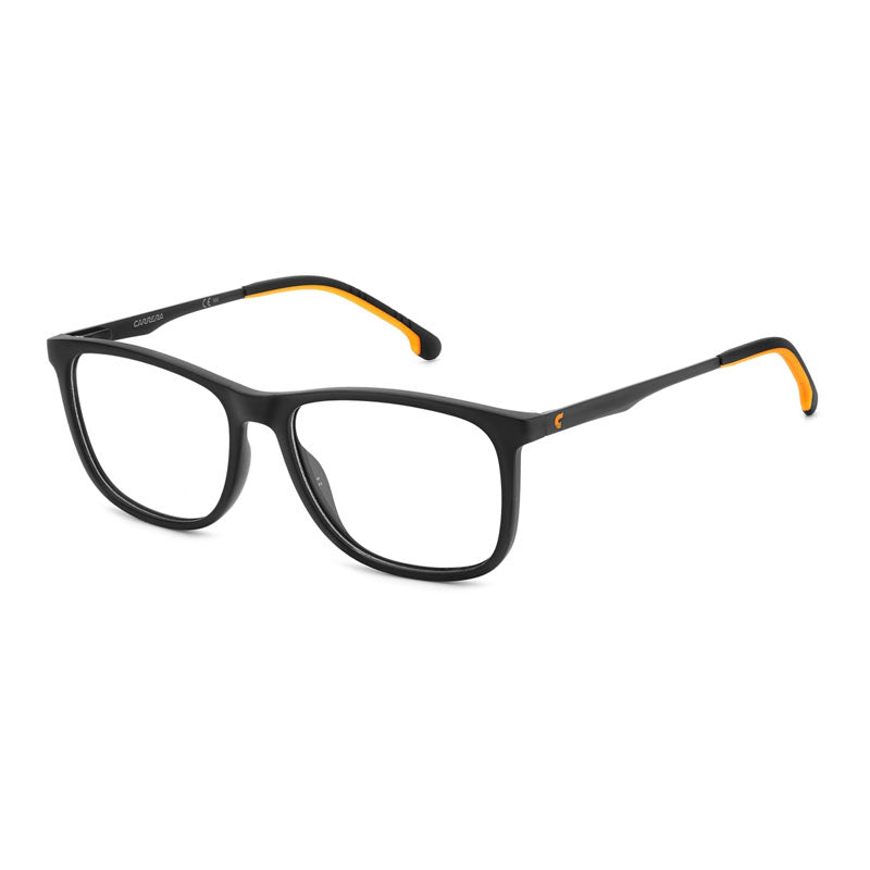 Carrera Eyeglasses Square Full Rim, Black/Orange Frame and Clear Demo Lenses Lens CARRERA2045T08LZ00