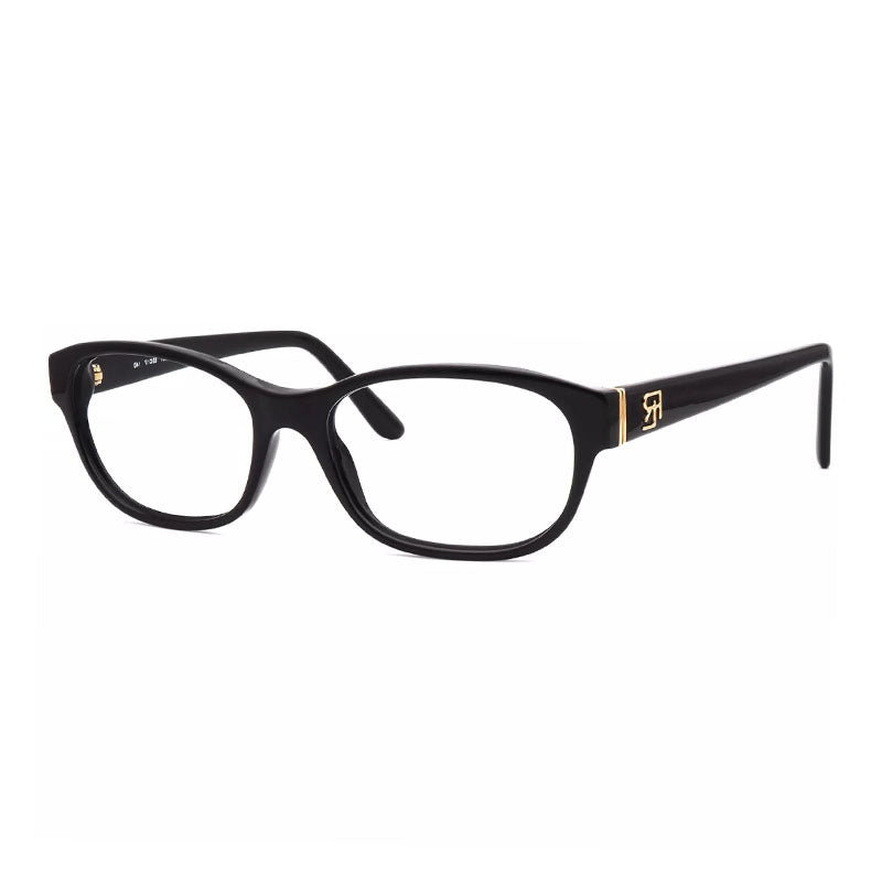 Polo Ralph Lauren Eyeglasses Rectangle Full Rim, Black Frame and Clear Demo Lens Lens RL61485001
