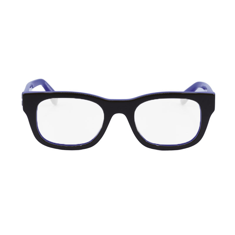 Off-White Eyeglasses Rectangle Full Rim, Mud/Blue Frame and Clear Demo Lens Lens OERJ07NSTYLE7N7400