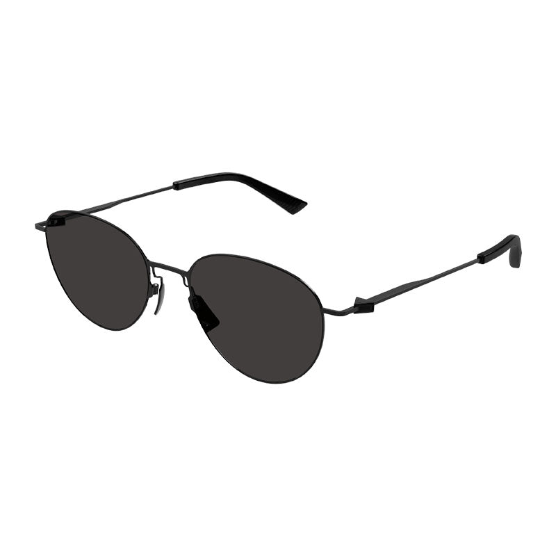 Bottega Veneta Sunglasses Browline Full Rim, Black Frame and Grey Lens BV1268S001