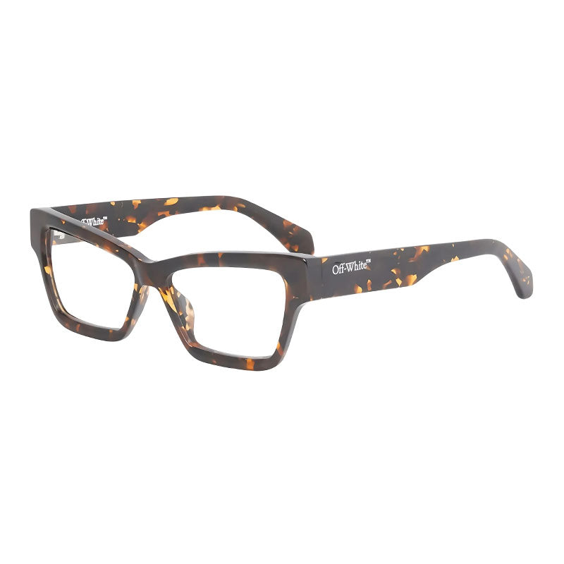 Off-White Eyeglasses Square Full Rim, Havana Frame and Clear Demo Lens Lens OERJ077STYLE776000