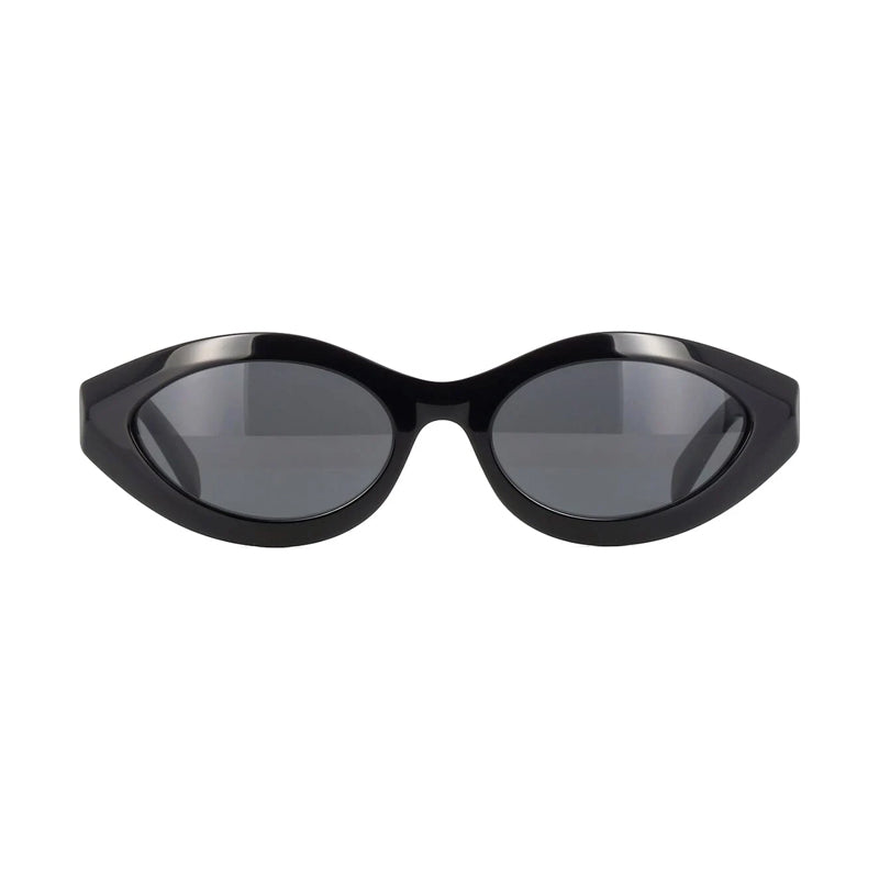 Celine Sunglasses Cat Eye Full Rim, Black Frame and Grey Lens CL40311I01A