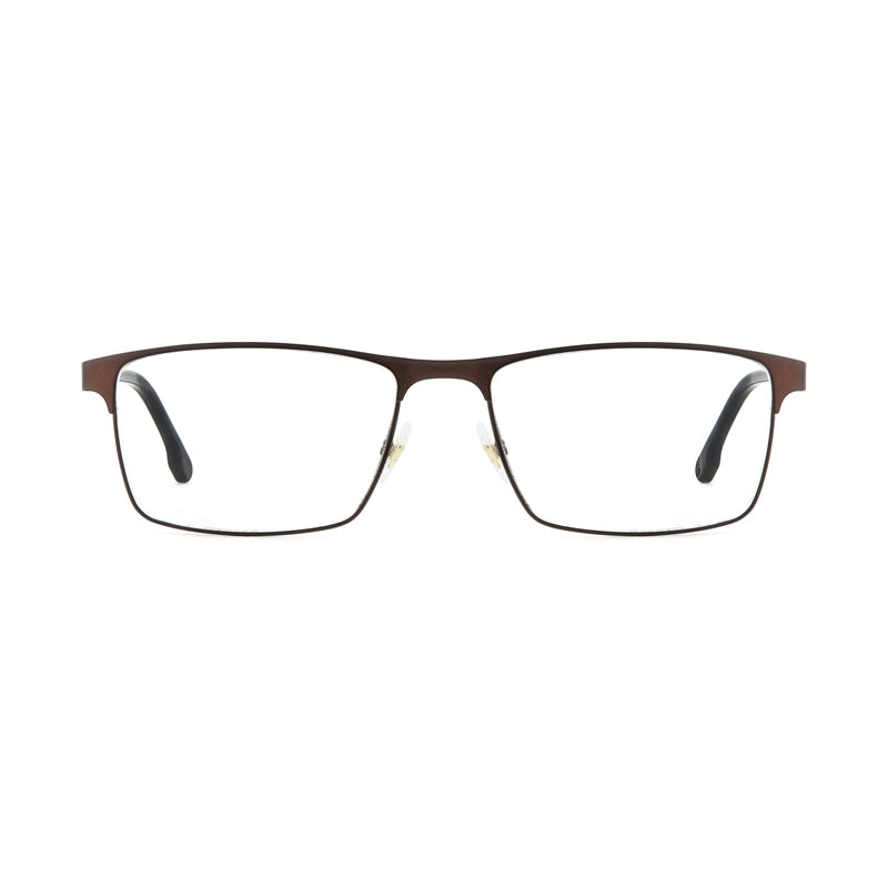 Carrera Eyeglasses Rectangle Full Rim, Matte Bronze Frame and Clear Demo Lenses Lens CARRERA2260VZH00