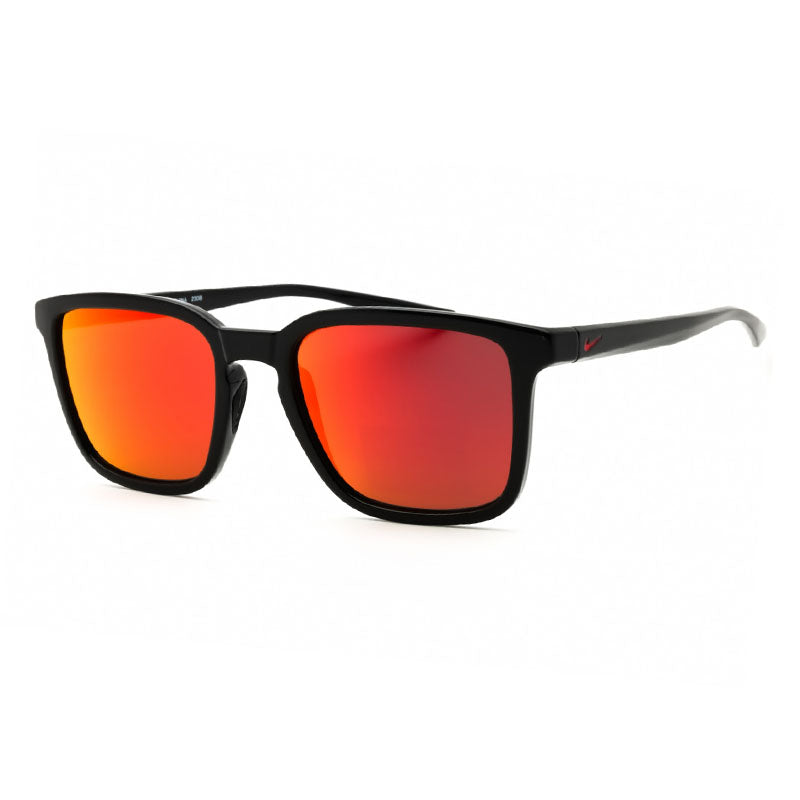 Nike Sunglasses Square Full Rim, Black Frame and Red Mirror Lens CIRCUITTEAMFD7322010