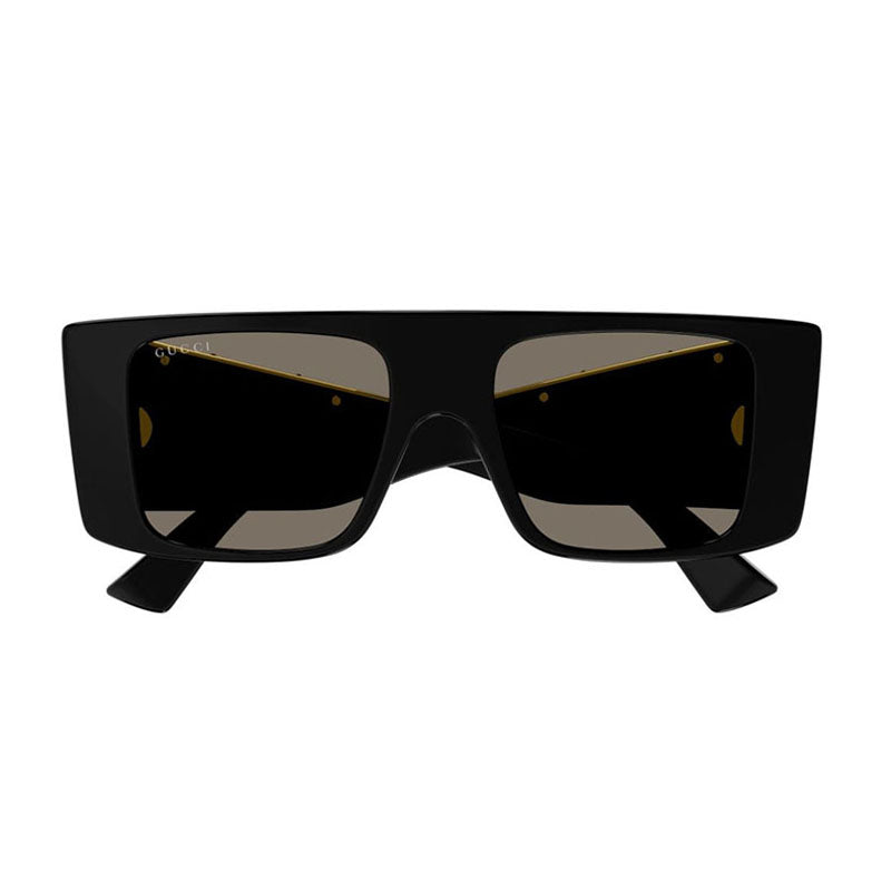Gucci Sunglasses Square Full Rim, Black Frame and Brown Lens GG1888S001