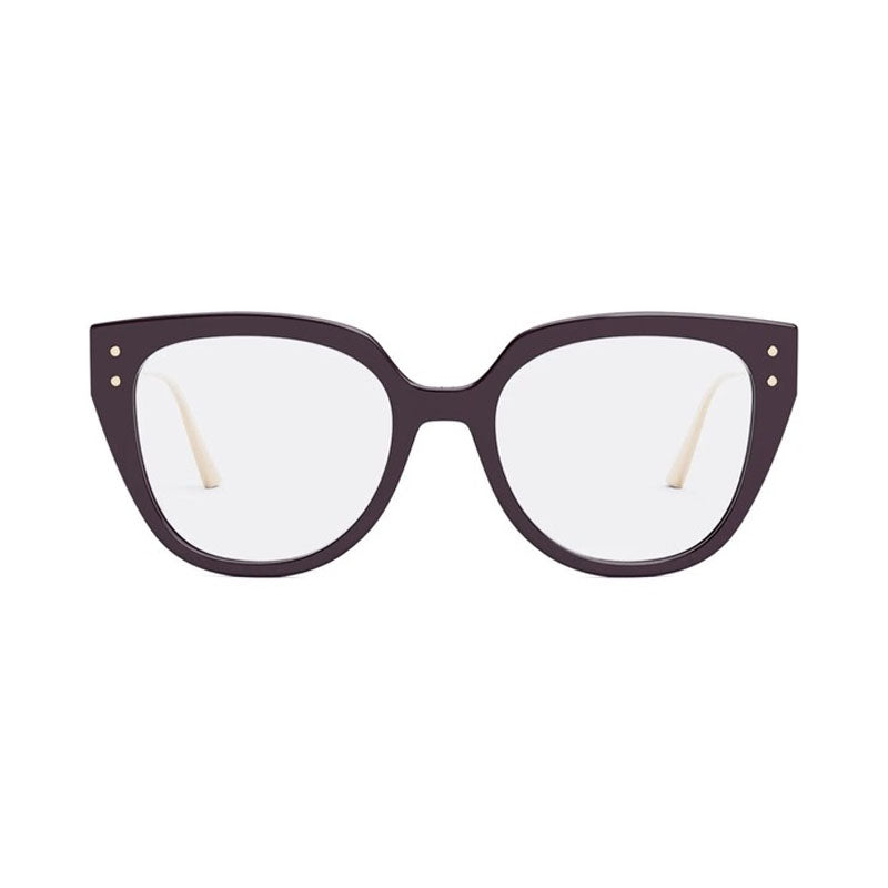 Dior Eyeglasses Cat Eye Full Rim, Purple Frame and Clear Demo Lens Lens MISSDIOROB4I6000