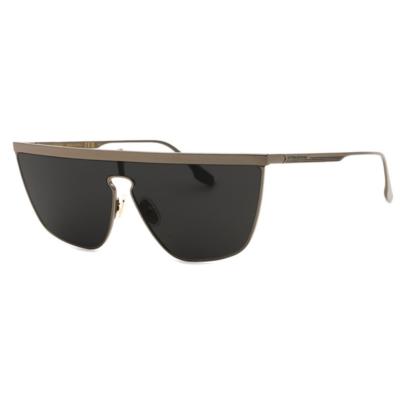 Victoria Beckham Sunglasses Shield Full Rim, Dark Ruthenium Frame and Grey Lens VB245S046