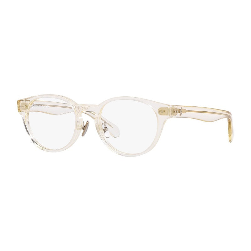 Polo Ralph Lauren Eyeglasses Oval Full Rim, Shiny Transparent Pinot Grey Frame and Clear Demo Lenses Lens PH2265D5034