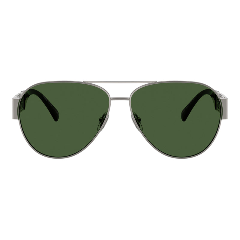 Versace Sunglasses Aviator Full Rim, Gunmetal Frame and Dark Green Lens VE2289100071