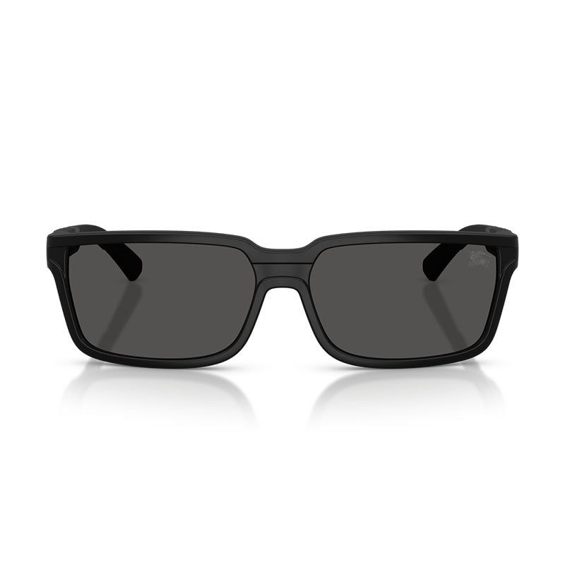 Burberry Sunglasses Square Full Rim, Matte Black Frame and Black Lens BE4495D346487