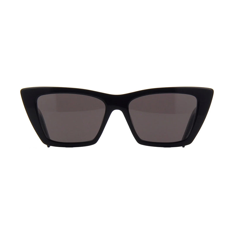 Saint Laurent Sunglasses Cat Eye Full Rim, Black Frame and Grey Lens SL276MICA006