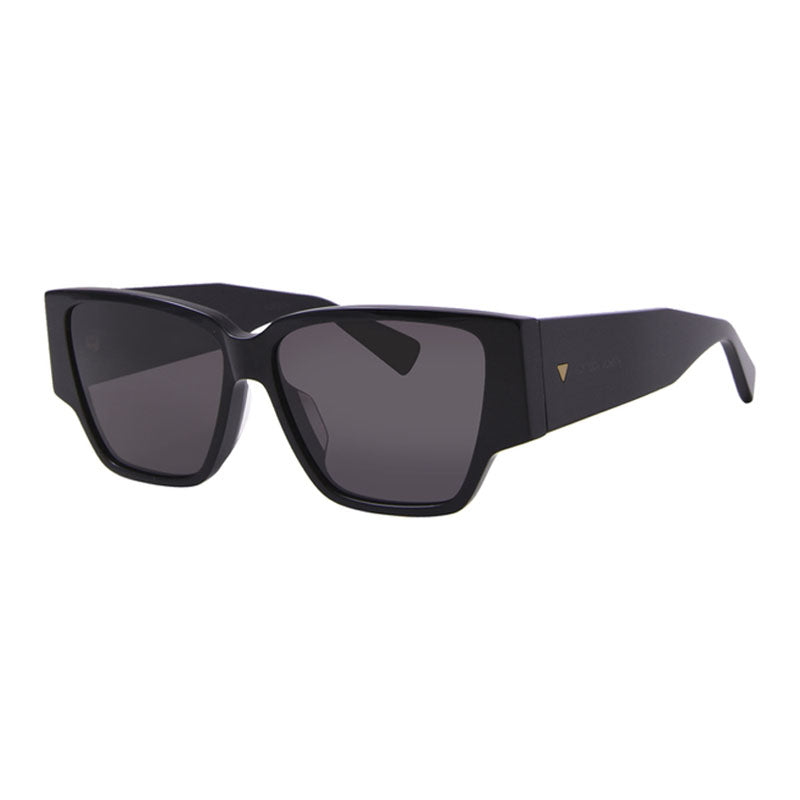 Bottega Veneta Sunglasses Square Full Rim, Black Frame and Grey Lens BV1285S001