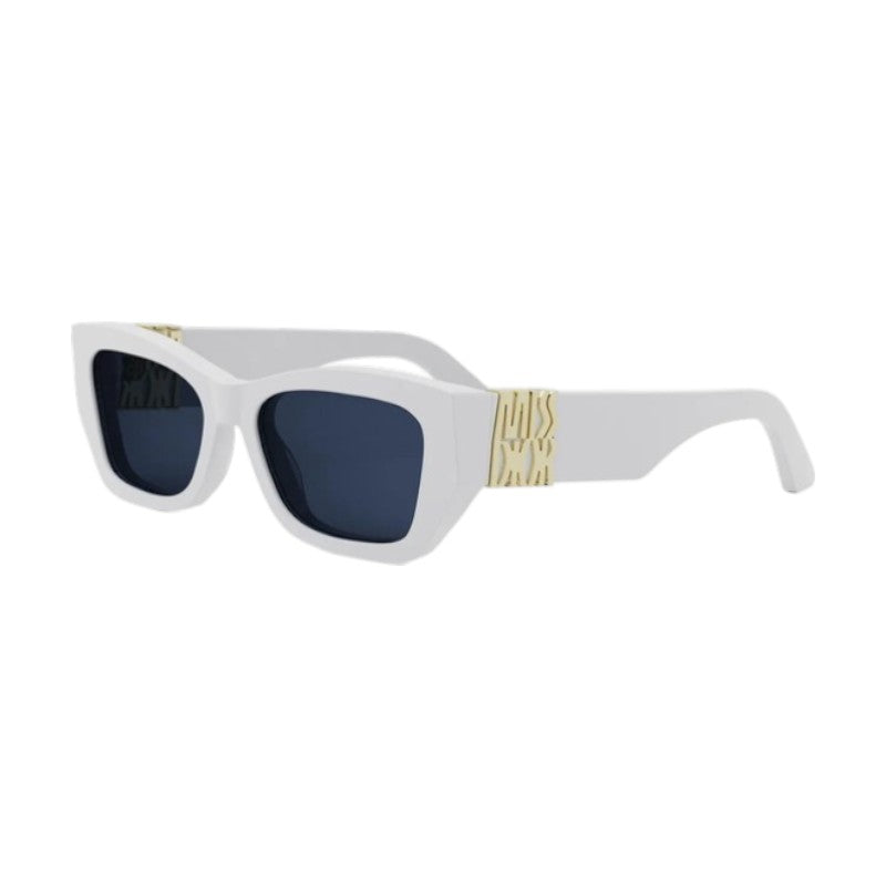 Dior Sunglasses Square Full Rim, White Frame and Blue Lens MISSDIORS1I50B0
