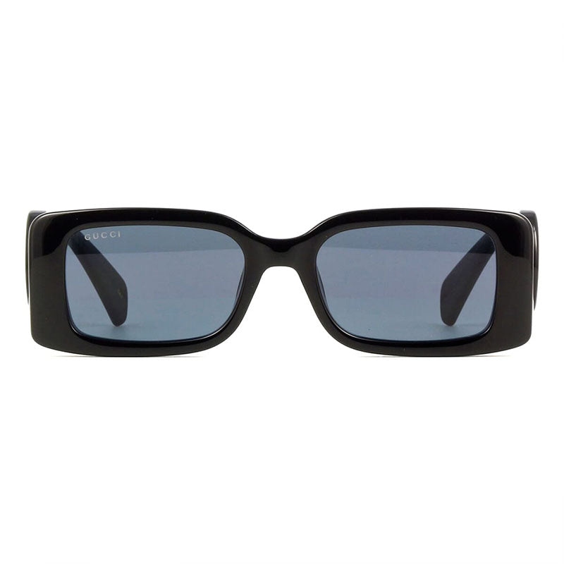 Gucci Sunglasses Square Full Rim, Black Frame and Grey Lens GG1325S001