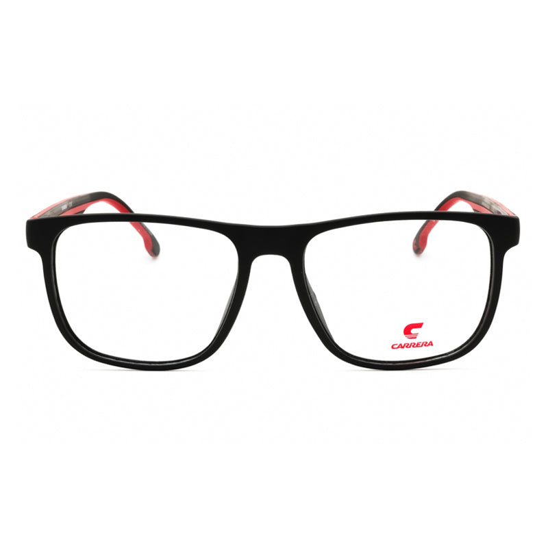 Carrera Eyeglasses Square Full Rim, Matte Black Frame and Clear Demo Lenses Lens CARRERA88920BLX00