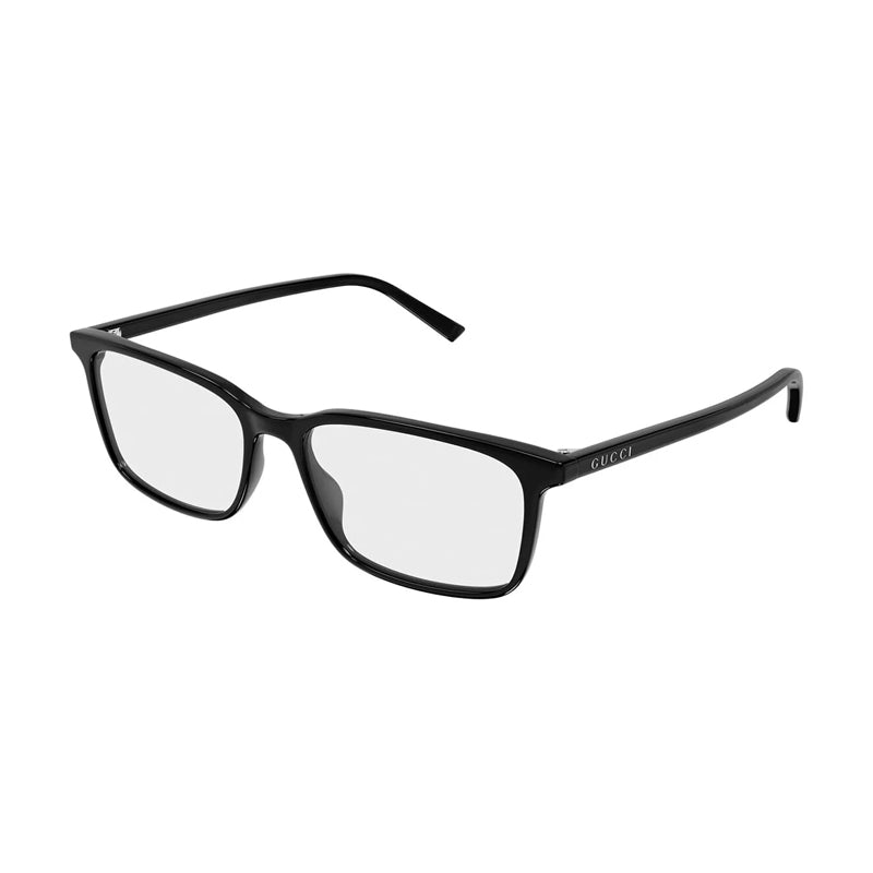 Gucci Eyeglasses Square Full Rim, Black Frame and Clear Demo Lenses Lens GG1997O005