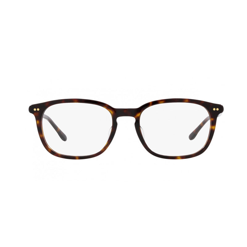 Polo Ralph Lauren Eyeglasses Rectangle Full Rim, Shiny Dark Havana Frame and Clear Demo Lenses Lens PH2266D5003