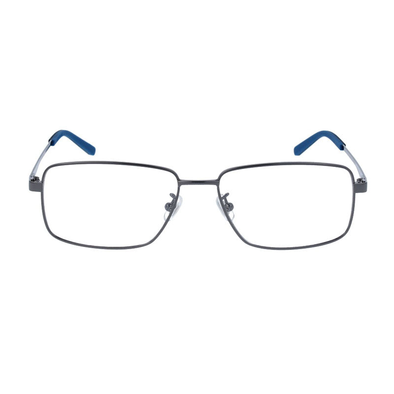 Montblanc Eyeglasses Rectangle Full Rim, Ruthenium Frame and Clear Demo Lens Lens MB0108O002