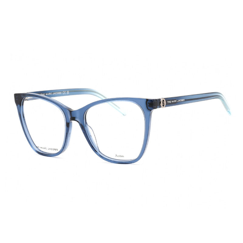 Marc Jacobs Eyeglasses Square Full Rim, Blue Azure Frame and Clear Demo Lens Lens MARC6000ZX900